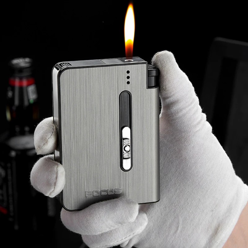 Portable-Automatic-Cigarette-Case-Metal-Cigarette-Boxes-16PCS-Cigarette-Holder-Case-Not-Lighter-Gadget-For-Men